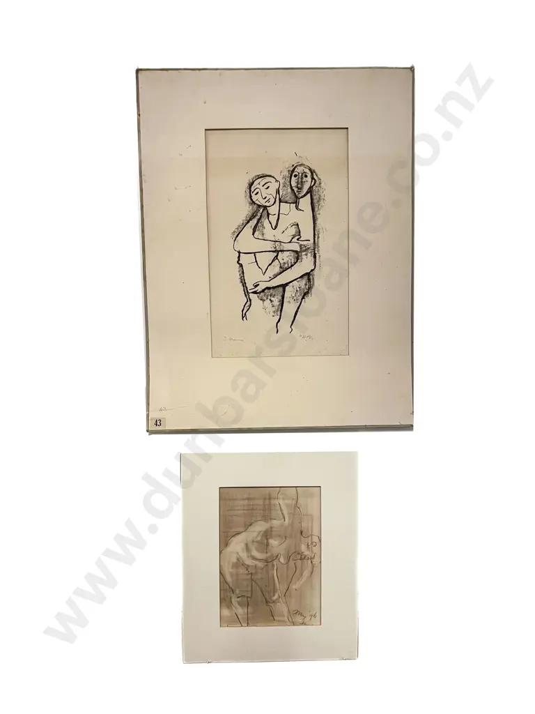 Two Unframed Nude Studies (a/f) Image 1++