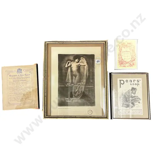 Four Assorted Framed Advertisements