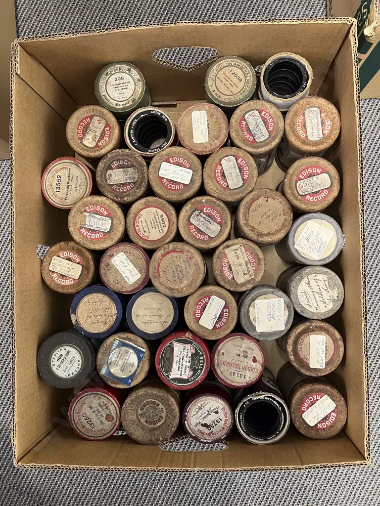 Collection Various Edison Gramophone Cylinders Image 1++