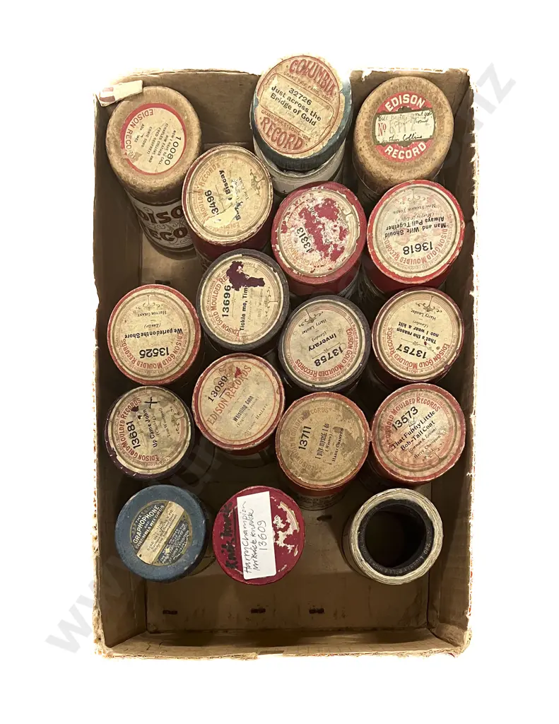 Collection of Edison Two Minute Cylinders Image 1++