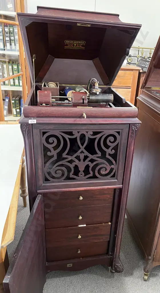 Floor Standing Model Edison Amberola Gramophone Image 1++