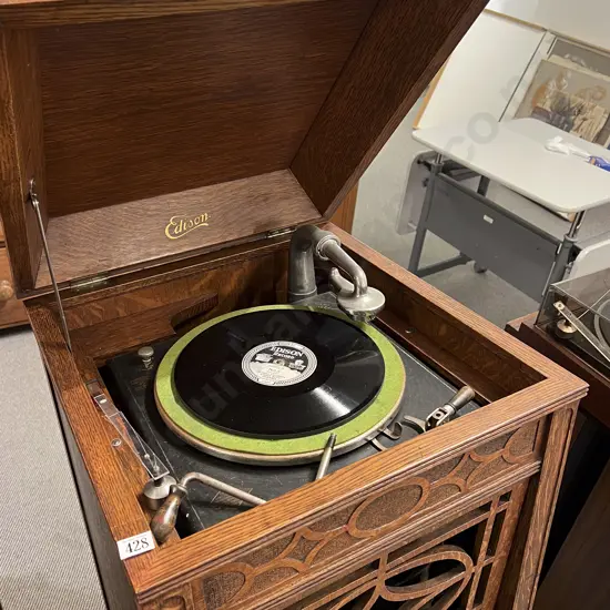 Floor Standing Model Edison Disc Phonograph/Gramophone