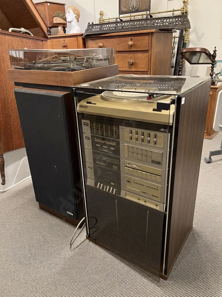 Modern Brandt Stereo Stack with Speakers and other Turntable Image 1++