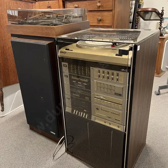 Modern Brandt Stereo Stack with Speakers and other Turntable
