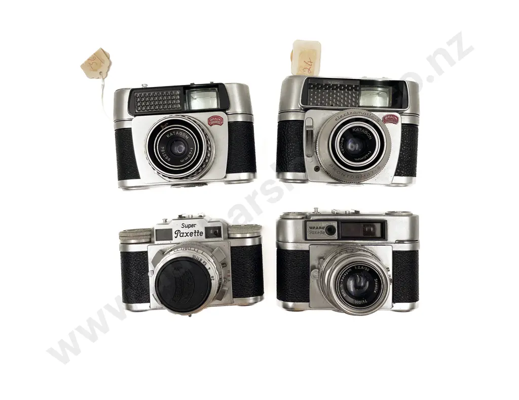 Four Vintage Cameras Image 1++