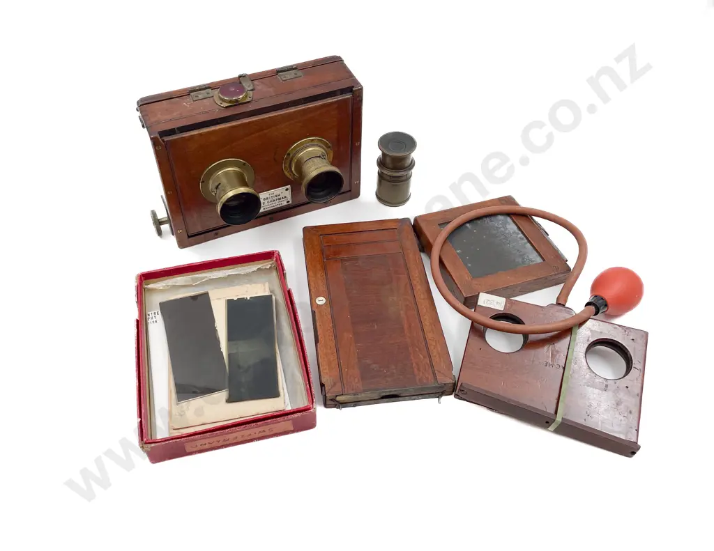 The "British" J. T. Chapman Half Plate Camera with Other Vintage Camera Gear Image 1++