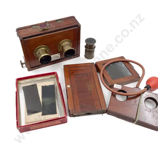 The "British" J. T. Chapman Half Plate Camera with Other Vintage Camera Gear