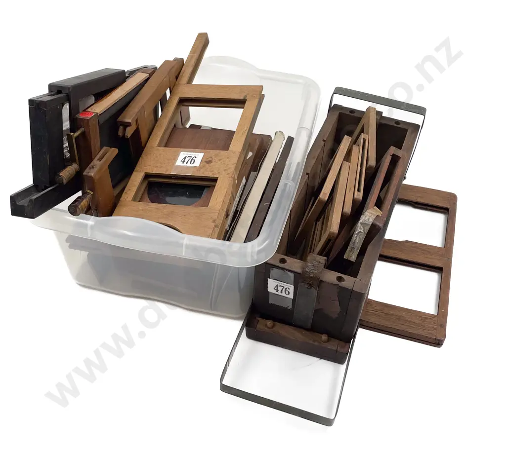 Magic Lantern Various Slide Mounts and Wooden Fittings Image 1++