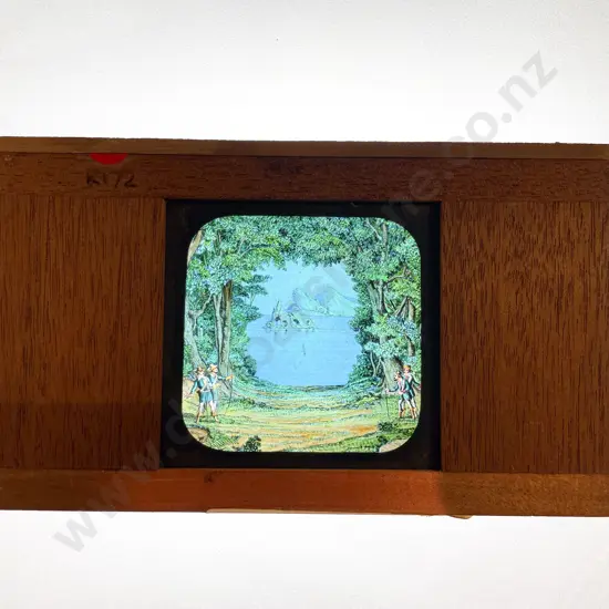 Magic Lantern Various Slide Mounts and Wooden Fittings