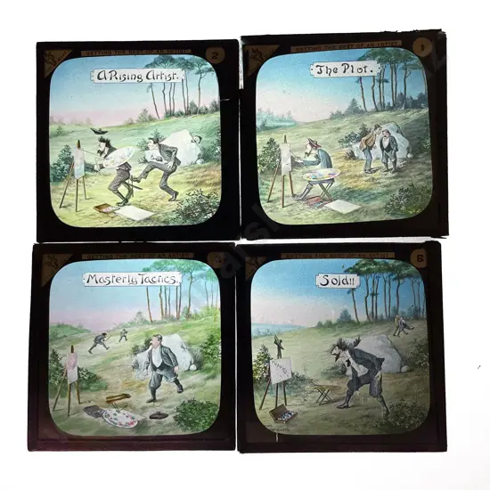 Original Boxed Lantern Slides