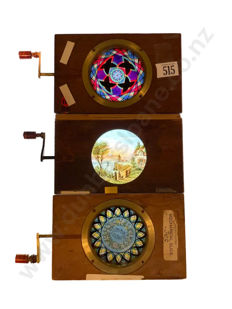 Three Chromotrope Lantern Slides Image 1++
