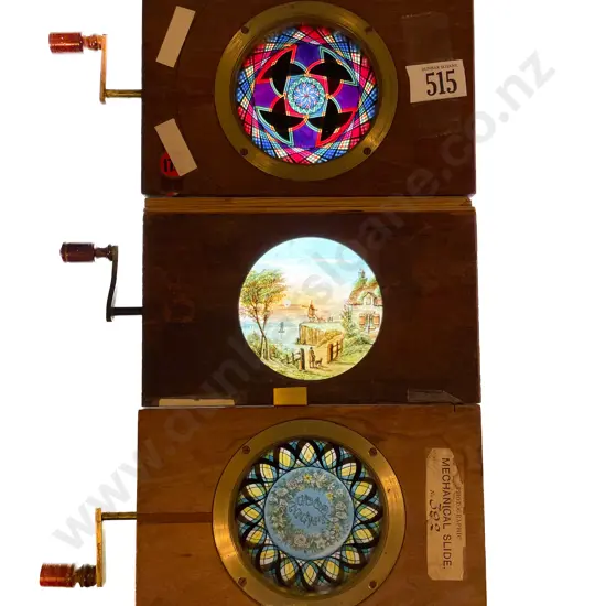 Three Chromotrope Lantern Slides