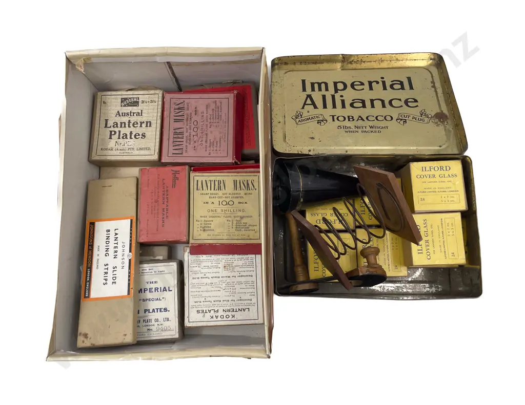 Quantity Lantern Slide Masks Plates and Cover Slides etc Image 1++