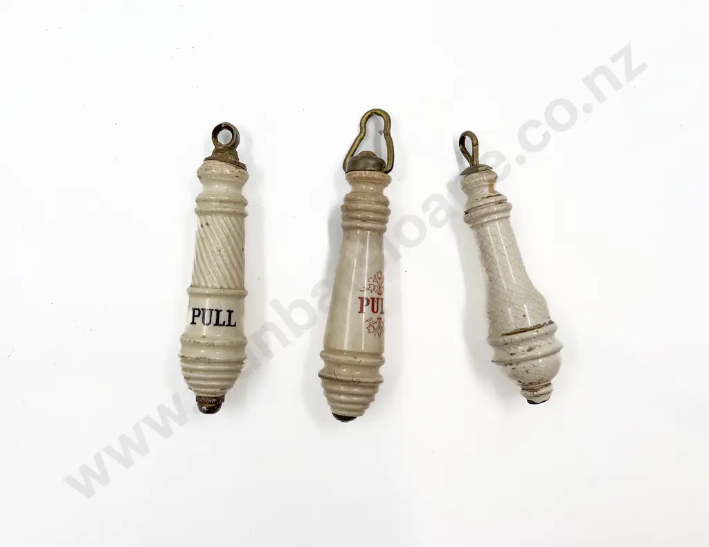 Three Victorian Loo Pulls Image 1++