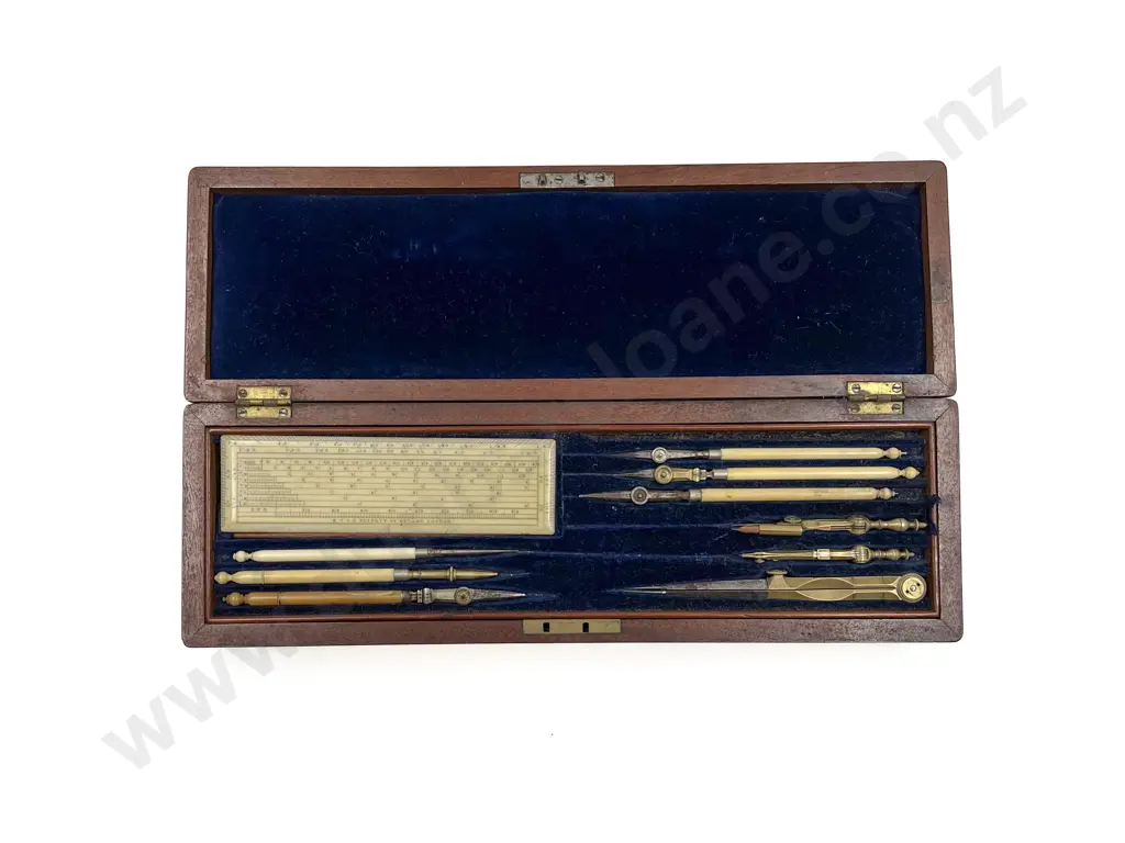 Victorian Drawing Instrument Box Image 1++