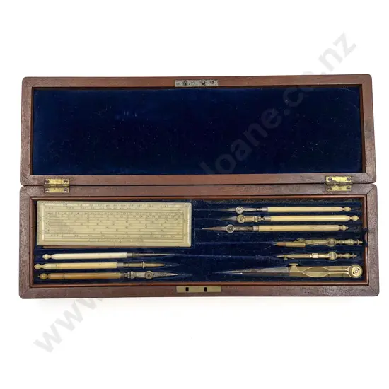 Victorian Drawing Instrument Box
