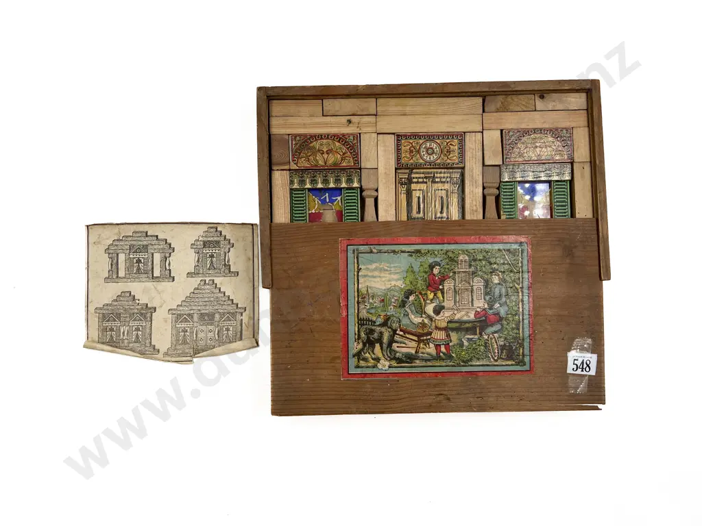 Set of Late C19th German Childrens Building Box Image 1++