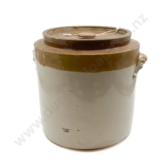 Large Stoneware Crock with Cover