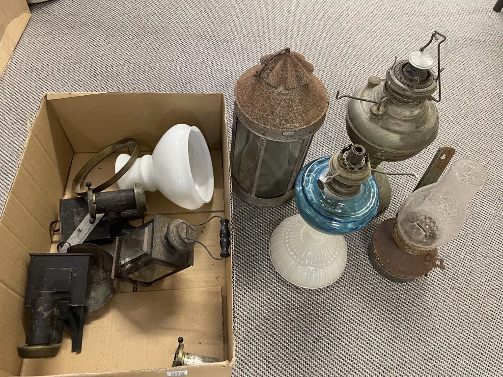 Collection of Various Lanterns and Kerosene Lamps Image 1++