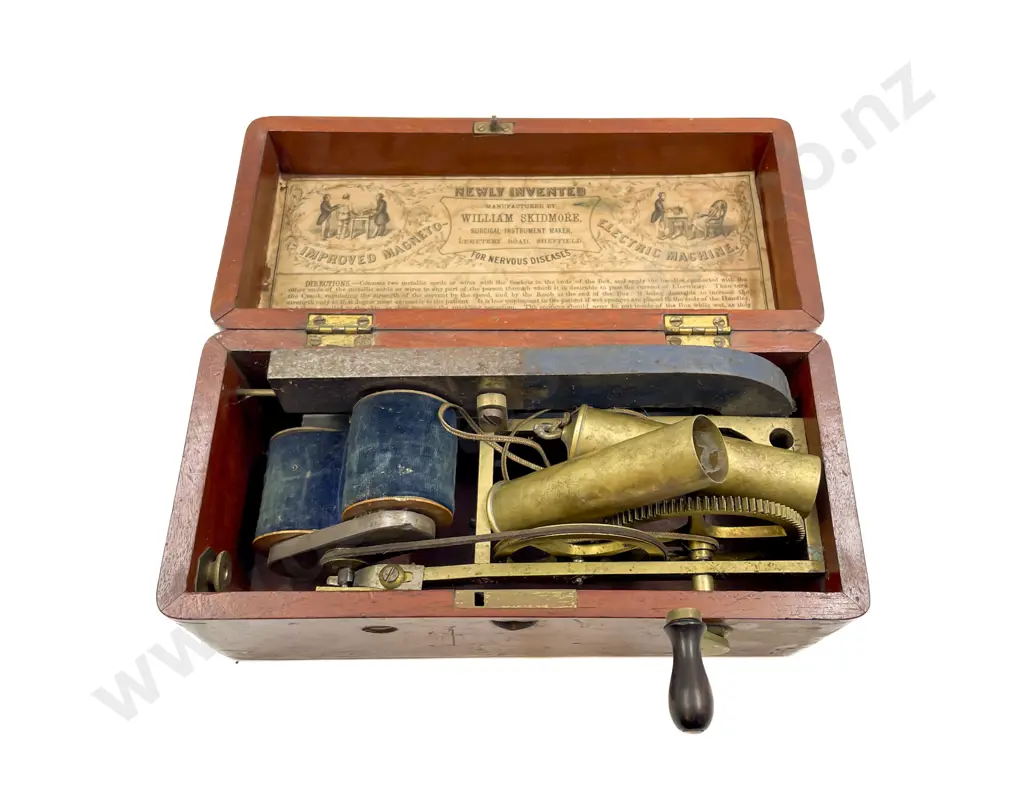 Victorian William Skidmore Improved Magneto-Electric Machine Image 1++