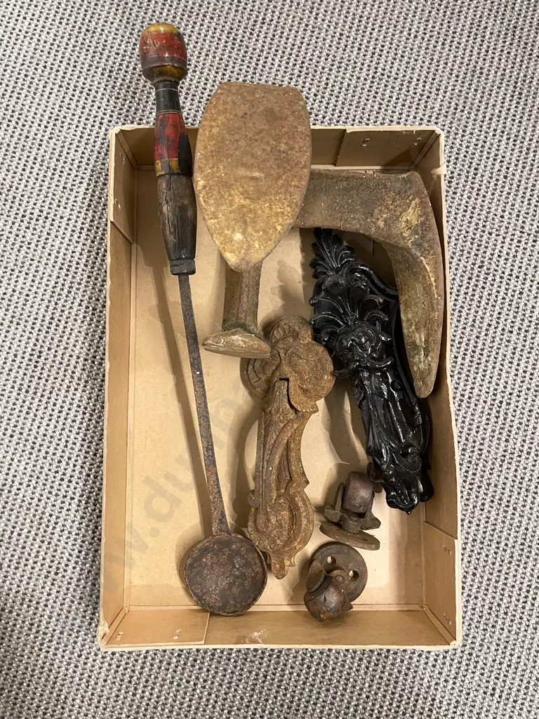 Cast Iron Shoe Last with Two Door Knockers etc Image 1++