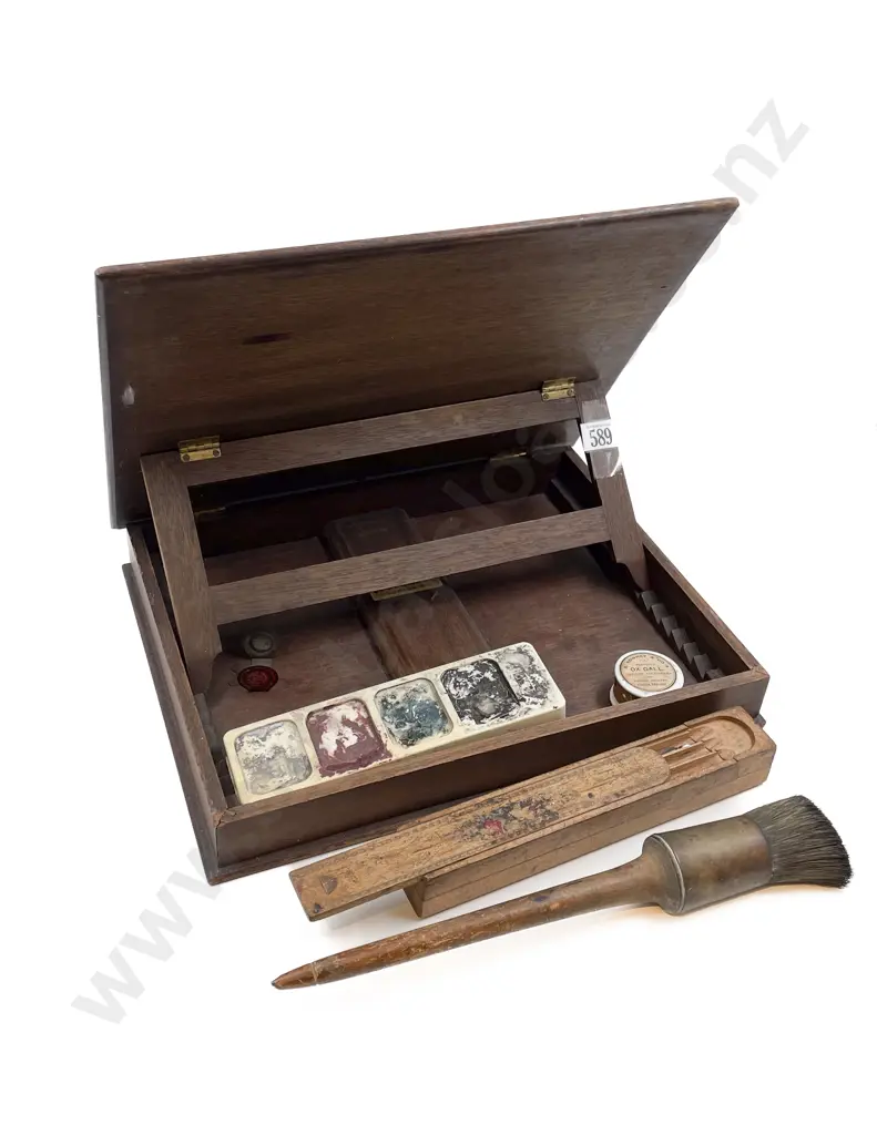 Victorian Lectern Box with Painters Gear Image 1++