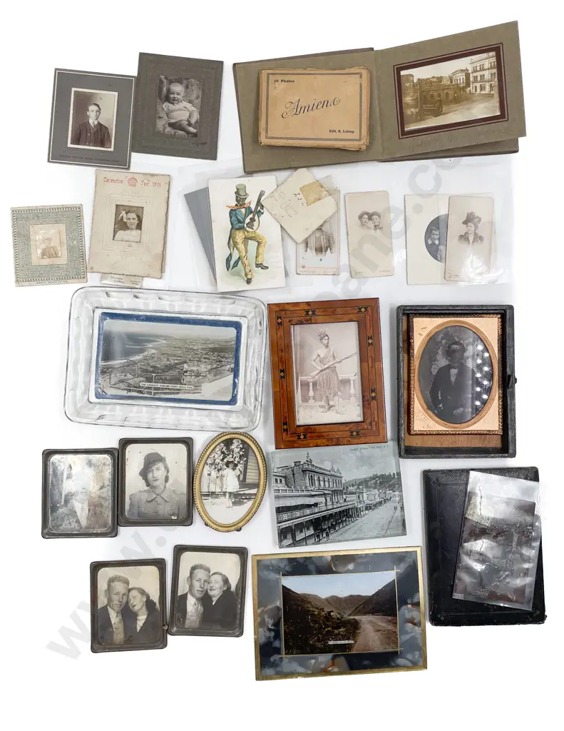 Collection of Framed and Unframed Photographs with mounted Souvenir Dishes and Various Image 1++