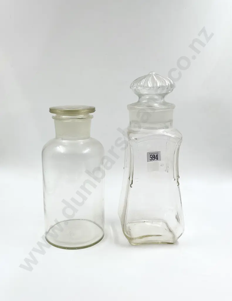 Large Chemists Jar and Lollie Jar Image 1++