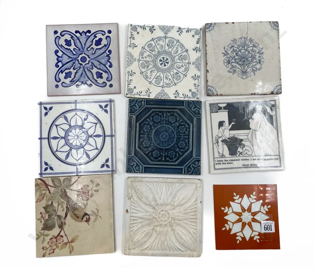 Eight Tiles with Glass Tile Image 1++