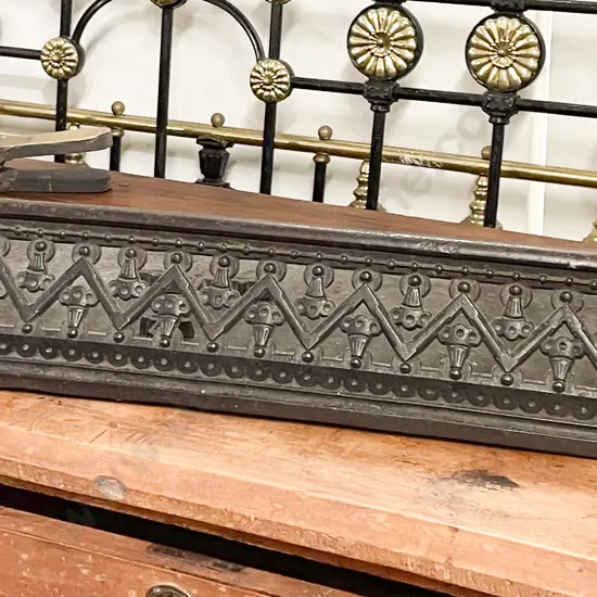 Victorian Cast Iron Fire Surround and Bellows