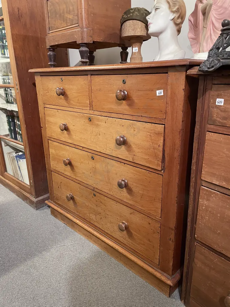 NZ Colonial Kauri Flat Front Chest Image 1++
