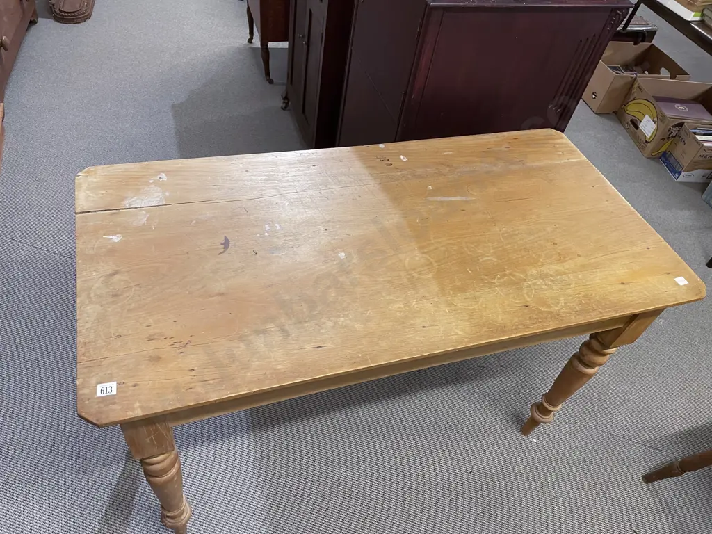 NZ Colonial Kauri Kitchen Work Table Image 1++
