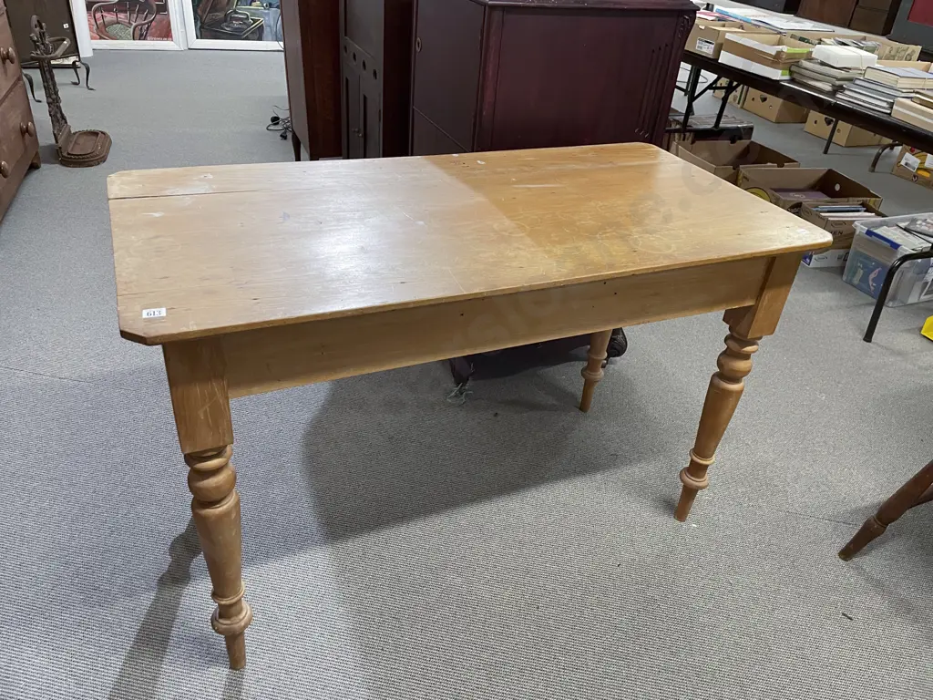 NZ Colonial Kauri Kitchen Work Table Image 1++