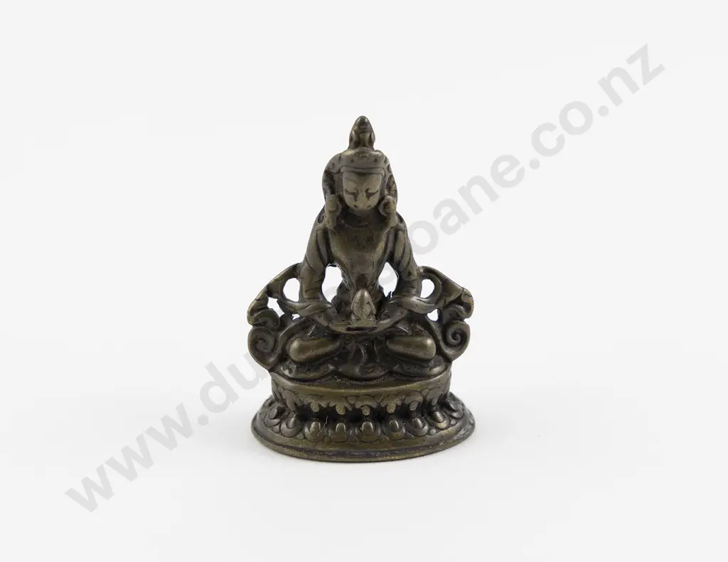 A Small Bronze 19th Century Tibetan Amitabha Figure Image 1++