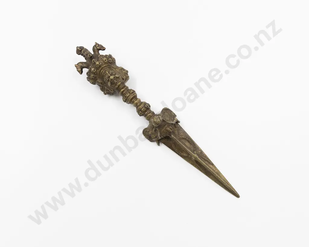 Large Bronze Tibetan Phurba Image 1++