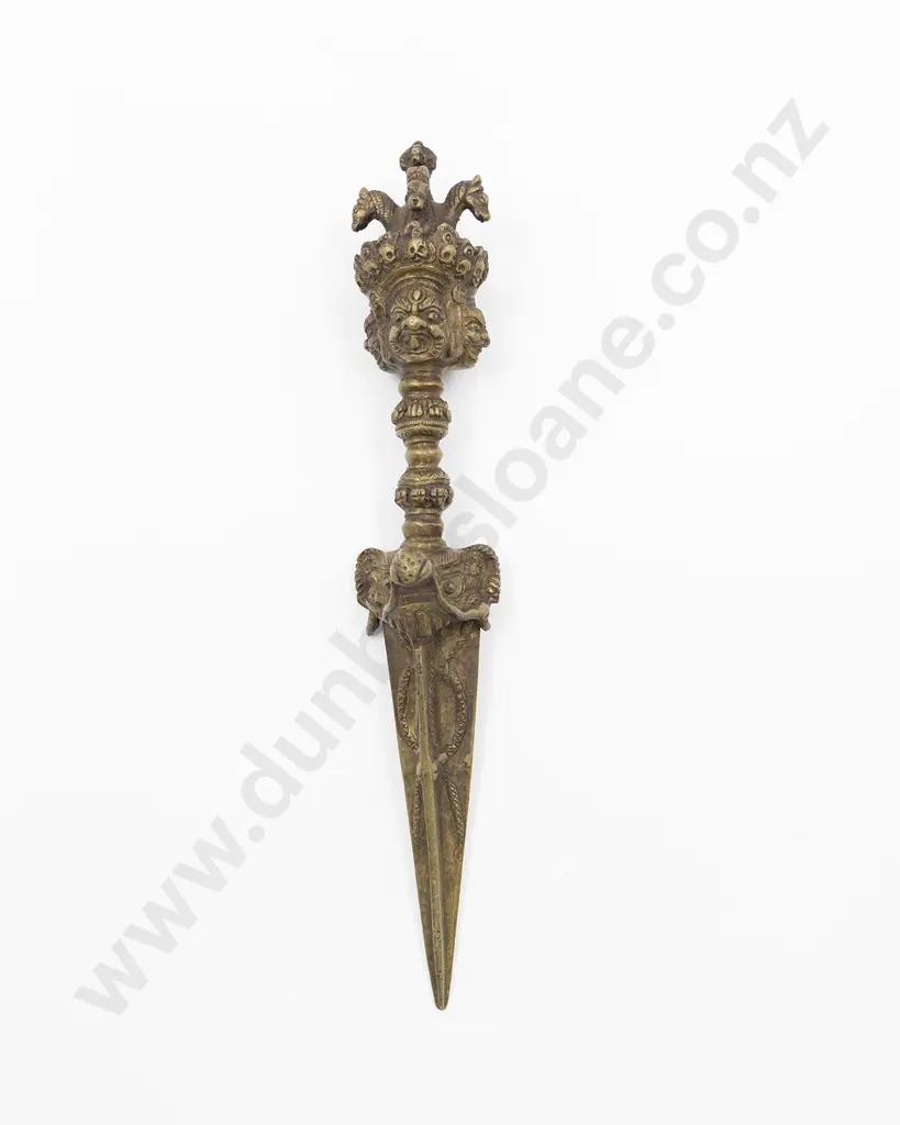 Large Bronze Tibetan Phurba Image 1++