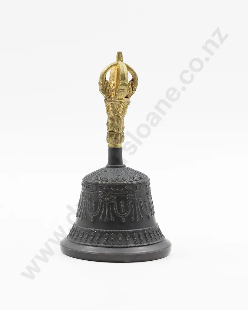A Good Tibetan Bronze Bell Image 1++