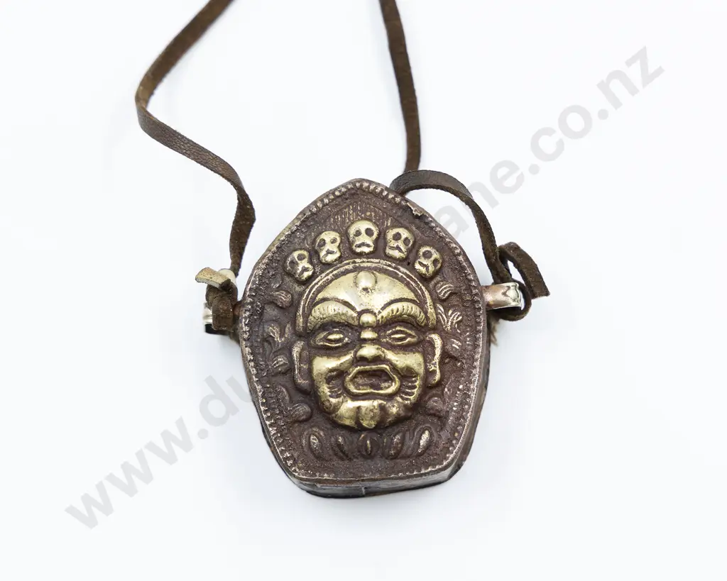 A Tibetan Brass and Copper Gau Image 1++