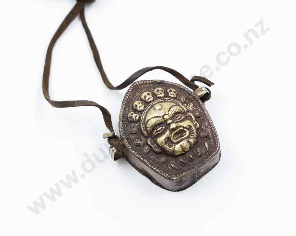 A Tibetan Brass and Copper Gau Image 1++