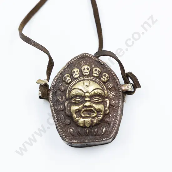 A Tibetan Brass and Copper Gau
