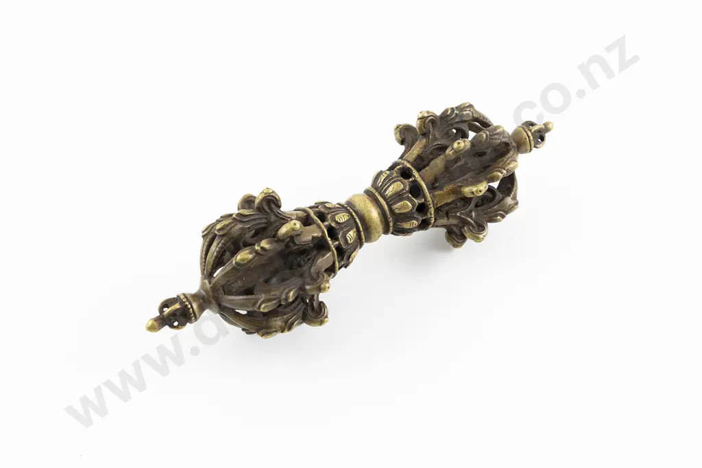 Tibetan 19th Century Brass Dorje Image 1++