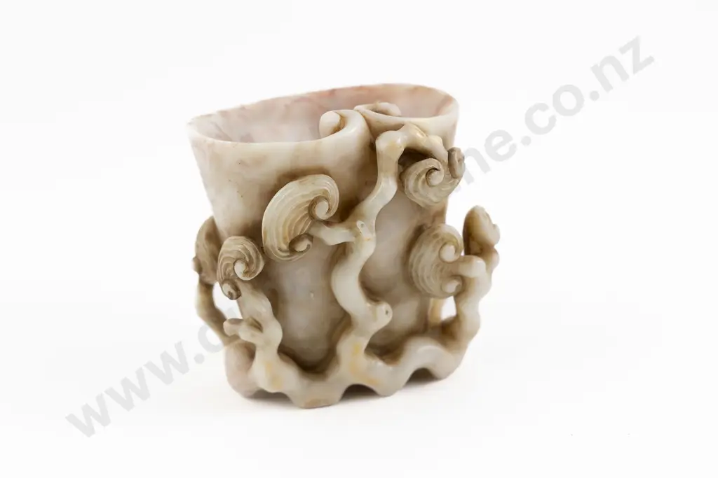 A Good 19th Century Chinese Soapstone Libation Cup Image 1++