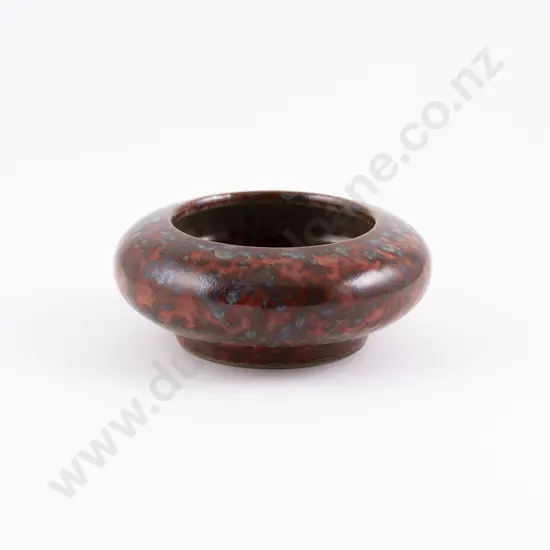 A Chinese Red Lustre Glazed Brush Washer Bowl