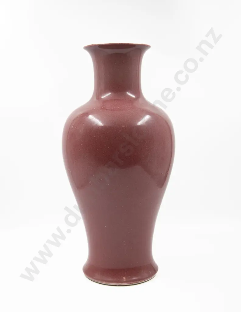 Qing Dynasty Peachbloom Large Baluster Vase Image 1++