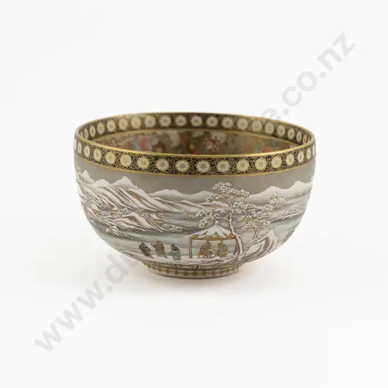 A Fine Meiji Period Satsuma Yabu Meizan Bowl