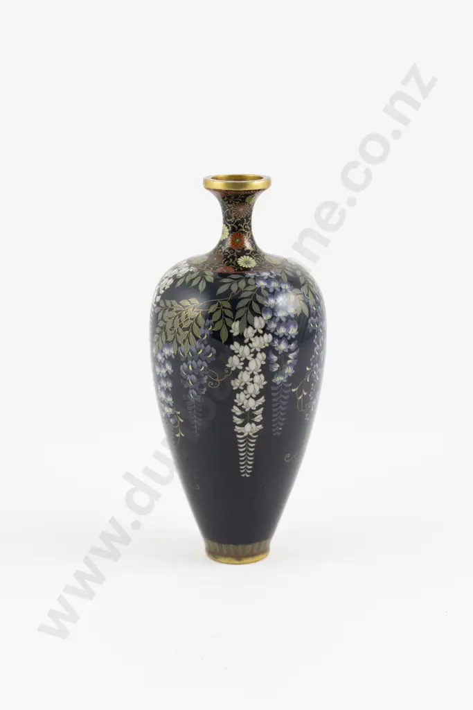 A Japanese Meiji Period Cloisonne Vase Image 1++