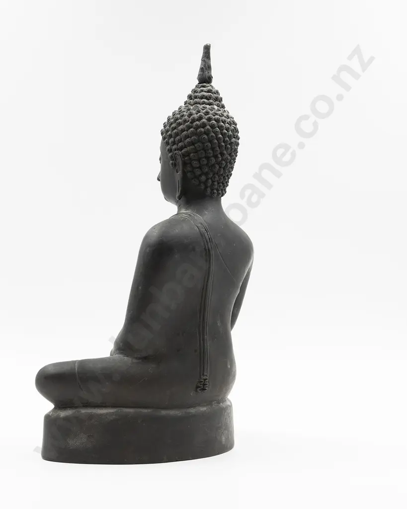 19th Century Spelter Thai Buddha Figure Image 1++