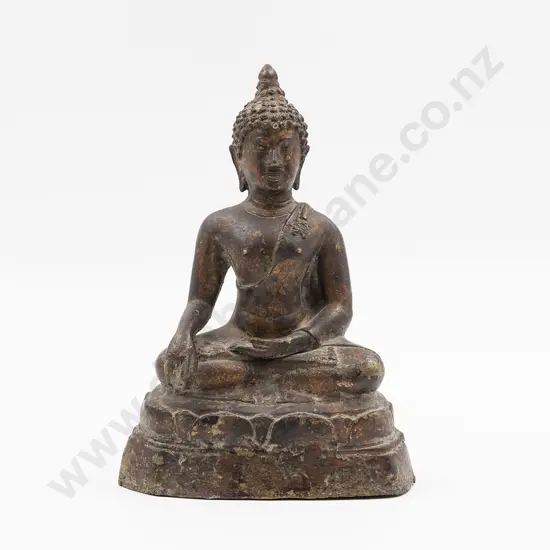 19th Century Thai Bronze Buddha Figure