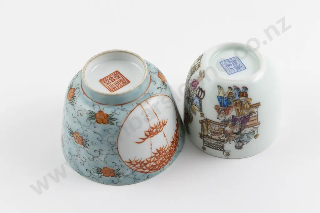 Two Chinese Porcelain Tea Bowls Image 1++