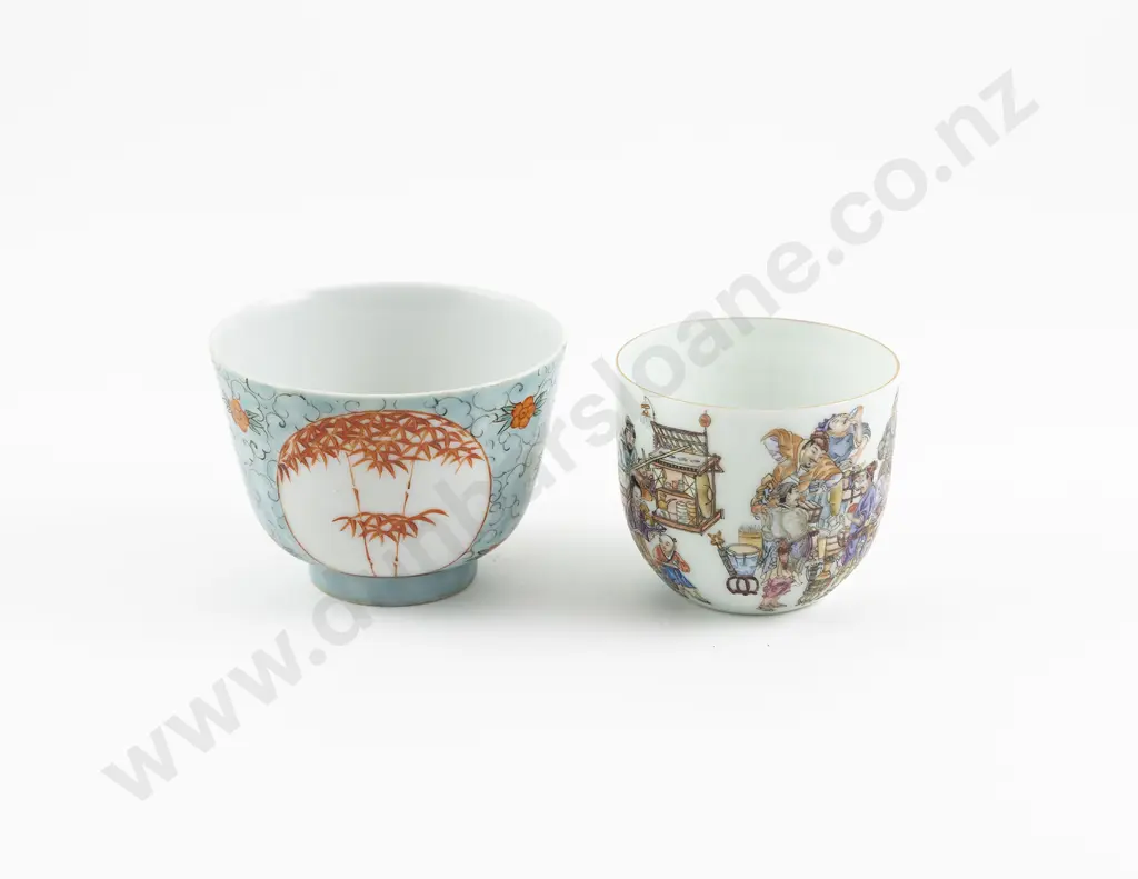 Two Chinese Porcelain Tea Bowls Image 1++